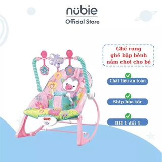 Ghế Rung Cao Cấp Cho Bé Đa Chế Độ, Ghế Bập Bênh Nằm Chơi Cho Trẻ Có Nhạc Có Khung Đồ Chơi Kích Thích Giác Quan