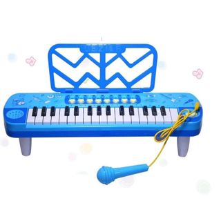 Đàn piano mini cho bé, Đàn kèm mic cho bé có đèn và nhạc cho bé hát karaoke