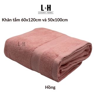 Khăn tắm cotton cỡ vừa cao cấp BASIC, KT 50x100cm