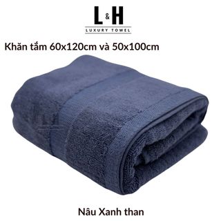 Khăn tắm cotton cỡ vừa cao cấp BASIC, KT 50x100cm