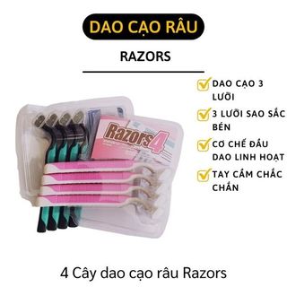 Set 4 Cây dao cạo râu Razors