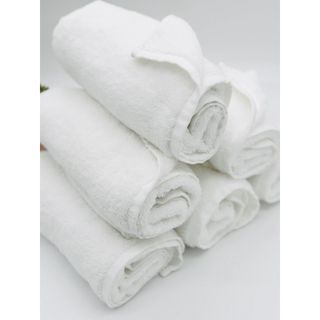 Khăn tắm trắng khách sạn, khăn lau đầu, bình dân giá rẻ MJ 34x80cm