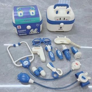 Bộ đồ chơi nhập vai bác sĩ, Đồ chơi cho bé trai, bé gái đủ chi tiết có hộp đựng chất liệu an toàn