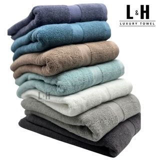 Khăn tắm cotton lớn 70x140cm cao cấp xuất hàn Basic, nhiều kích thước, phù hợp mọi gia đình