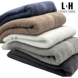 Khăn tắm cotton lớn 70x140cm cao cấp xuất hàn Basic, nhiều kích thước, phù hợp mọi gia đình