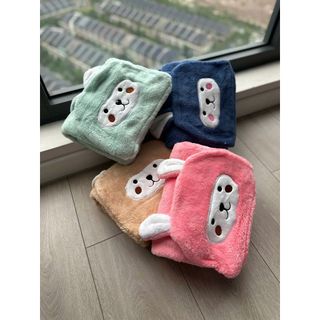 Khăn Ủ Choàng Tắm Lông Cừu Cho Bé, Nhiều Màu, Mềm Mịn, Thấm Hút Nước Tốt