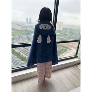 Khăn Ủ Choàng Tắm Lông Cừu Cho Bé, Nhiều Màu, Mềm Mịn, Thấm Hút Nước Tốt