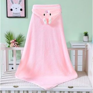 Khăn Ủ Choàng Tắm Lông Cừu Cho Bé, Nhiều Màu, Mềm Mịn, Thấm Hút Nước Tốt