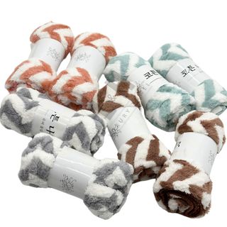 Khăn gội lông cừu zích zắc, kt 35x75cm