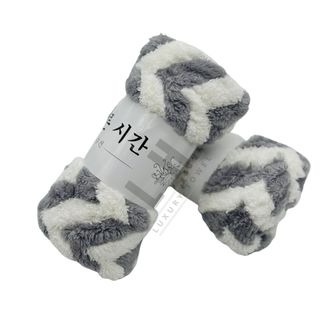 Khăn gội lông cừu zích zắc, kt 35x75cm