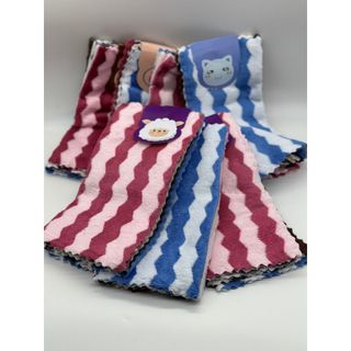 Kẹp 5c Khăn lau bếp, lau dọn, lau bàn, lông cừu siêu mềm, sóng to, 30x30cm