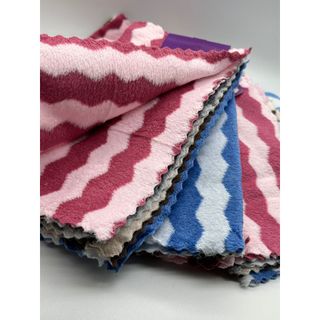 Kẹp 5c Khăn lau bếp, lau dọn, lau bàn, lông cừu siêu mềm, sóng to, 30x30cm