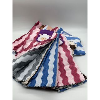 Kẹp 5c Khăn lau bếp, lau dọn, lau bàn, lông cừu siêu mềm, sóng to, 30x30cm