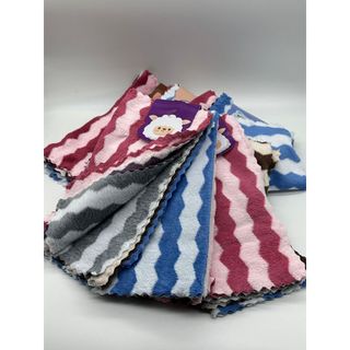 Kẹp 5c Khăn lau bếp, lau dọn, lau bàn, lông cừu siêu mềm, sóng to, 30x30cm