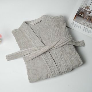 Áo choàng Ngủ, Áo Choàng tắm khách sạn 5 *, COTTON MJ cao cấp, thấm hút tốt, dày, không bám bông