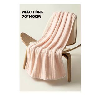 Khăn tắm Lông Cừu, kẻ sọc, đủ kiểu dáng, dày dặn, thấm hút, KT 70x140cm