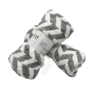 Khăn mặt lông cừu, Zích zắc, kt 30x50cm