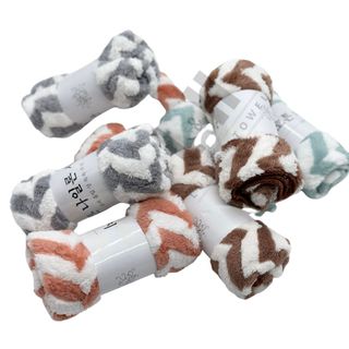 Khăn mặt lông cừu, Zích zắc, kt 30x50cm