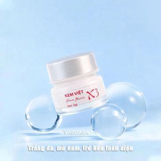 Vascara - Kem Việt X3 face Mini - Kem hỗ trợ dưỡng sáng da, dưỡng ẩm và đều màu da chỉ 1 bước