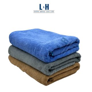 Khăn tắm xuất dư viền bo tròn, kt 60x120cm, Nặng 300g