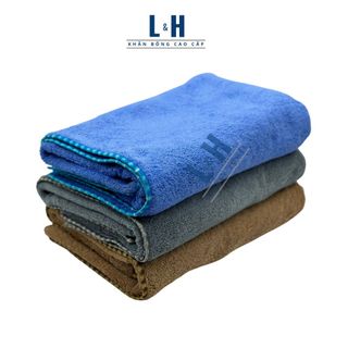 Khăn tắm xuất dư viền bo tròn, kt 60x120cm, Nặng 300g