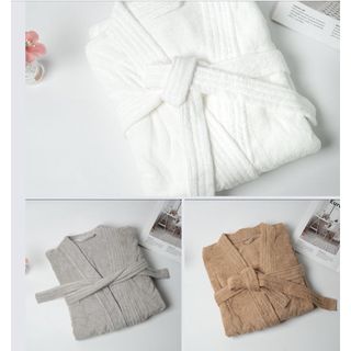 Áo choàng tắm khách sạn, Áo choàng ngủ Cotton MJ Cao cấp tiêu chuẩn 5 sao Mềm mịn, Dày dặn