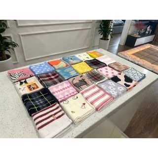 Khăn lau tay MJ 25x25, cotton thấm hút tốt, mềm mại cho da tay