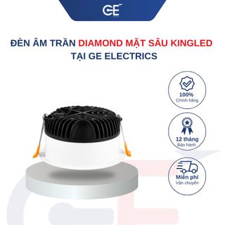 Đèn LED âm trần Diamond mặt sâu Kingled tại GE Electrics
