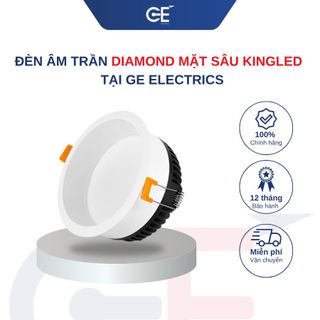 Đèn LED âm trần Diamond mặt sâu Kingled tại GE Electrics