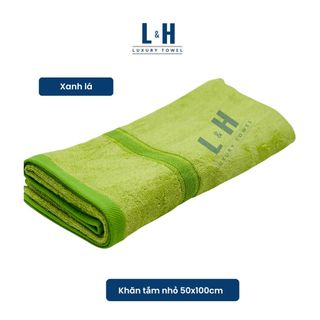 Khăn tắm L&H sợi tre cao cấp cỡ nhỏ MS2, kt 50x100cm, mềm mịn, không bám bông, không ra màu