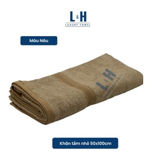 Khăn tắm L&H sợi tre cao cấp cỡ nhỏ MS2, kt 50x100cm, mềm mịn, không bám bông, không ra màu