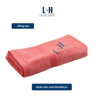 Khăn tắm L&H sợi tre cao cấp cỡ nhỏ MS2, kt 50x100cm, mềm mịn, không bám bông, không ra màu