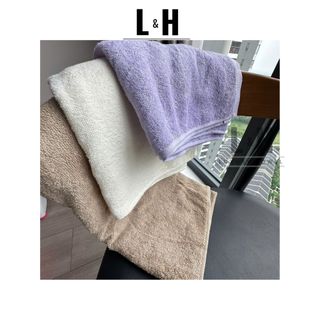 Khăn tắm xuất nhật cỡ lớn 70x140cm, 320g, nhiều màu 100 % cotton, Thấm hút tốt, Mềm mại