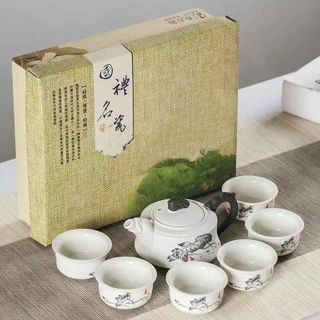 Bộ ấm chén cổ , ấm trà cổ hoa sen (THÙNG 24B)