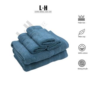 Bộ Khăn Tắm (MS1) Gồm 2 khăn tắm dày 60x120cm và 3 khăn mặt