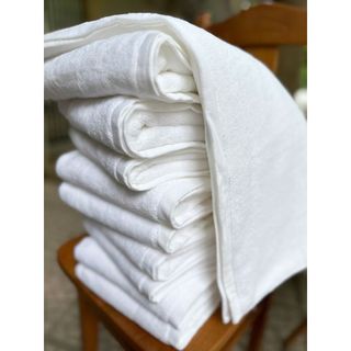 Khăn Tắm Trắng Khách Sạn Cao Cấp, KT 70x140cm, 380g