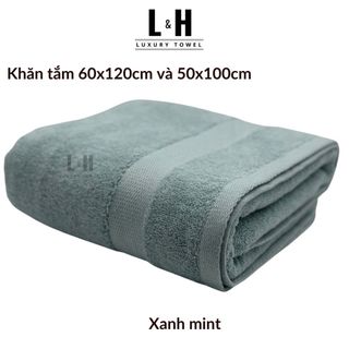 Khăn tắm Kokoya cỡ vừa 60x120cm, 50x100cm cao cấp xuất hàn Basic, thấm hút nước tốt, không bám bông, dày dặn