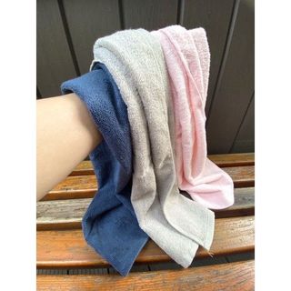 Khăn Gội, Khăn Quấn Đầu MJ Xuất Dư 100% Cotton - KT 35x80cm