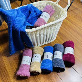 Khăn Tắm, Khăn Gội Lông Cừu, Sóng Gạo, KT 35x75cm