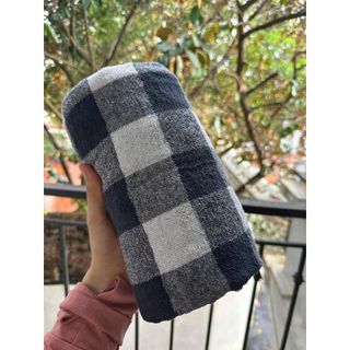 Khăn tắm MJ Organic kẻ CARO NHỎ, 70x140cm