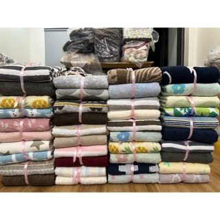 Khăn tắm MJ Organic kẻ CARO NHỎ, 70x140cm