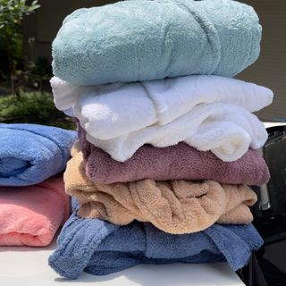 Áo Choàng Tắm Khách Sạn, Áo Choàng Ngủ Bông Lông Cừu Chuẩn 5 Sao Cao Cấp Mềm Mịn, Dày Dặn