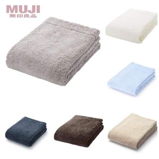 [Sang trọng, đẹp] Set 2 khăn kẻ MJ xuất nhật 350g, Organic, cotton thấm nước tốt, KT 70x140