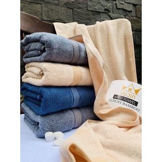Khăn Tắm Sợi Tre Cao Cấp, Sang Trọng, Dày Dặn, Mềm Mại Thấm Hút tốt, KT 60x120cm