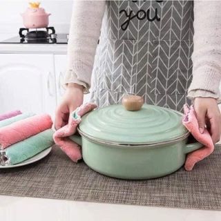 Khăn Lau Đa Năng, Set 10 Cái, Khăn Mềm Mại Siêu Hút Nước Kích Thước 12.5cm x 24cm