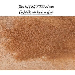 Khăn Tắm 70x140cm Với Sợi Bông Cotton Dày Thấm Hút Tốt, Không Đổ Lông, Không Ra Màu