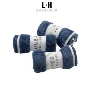 Khăn Mặt Lông Cừu Kẻ Viền To, KT 30x50cm