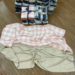 Combo 1 khăn tắm MJ 70x140cm và 1 khăn mặt vuông MJ 34x35cm