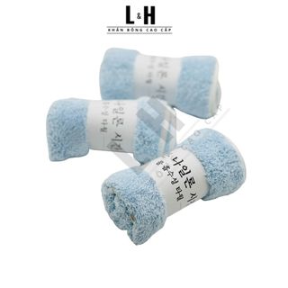 Khăn Mặt Lông Cừu Kẻ Viền To, KT 30x50cm