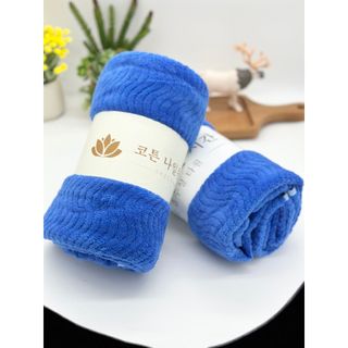 Khăn Lau Đầu, Gội Đầu, Lông Cừu, Hạt Gạo, KT 35x75cm